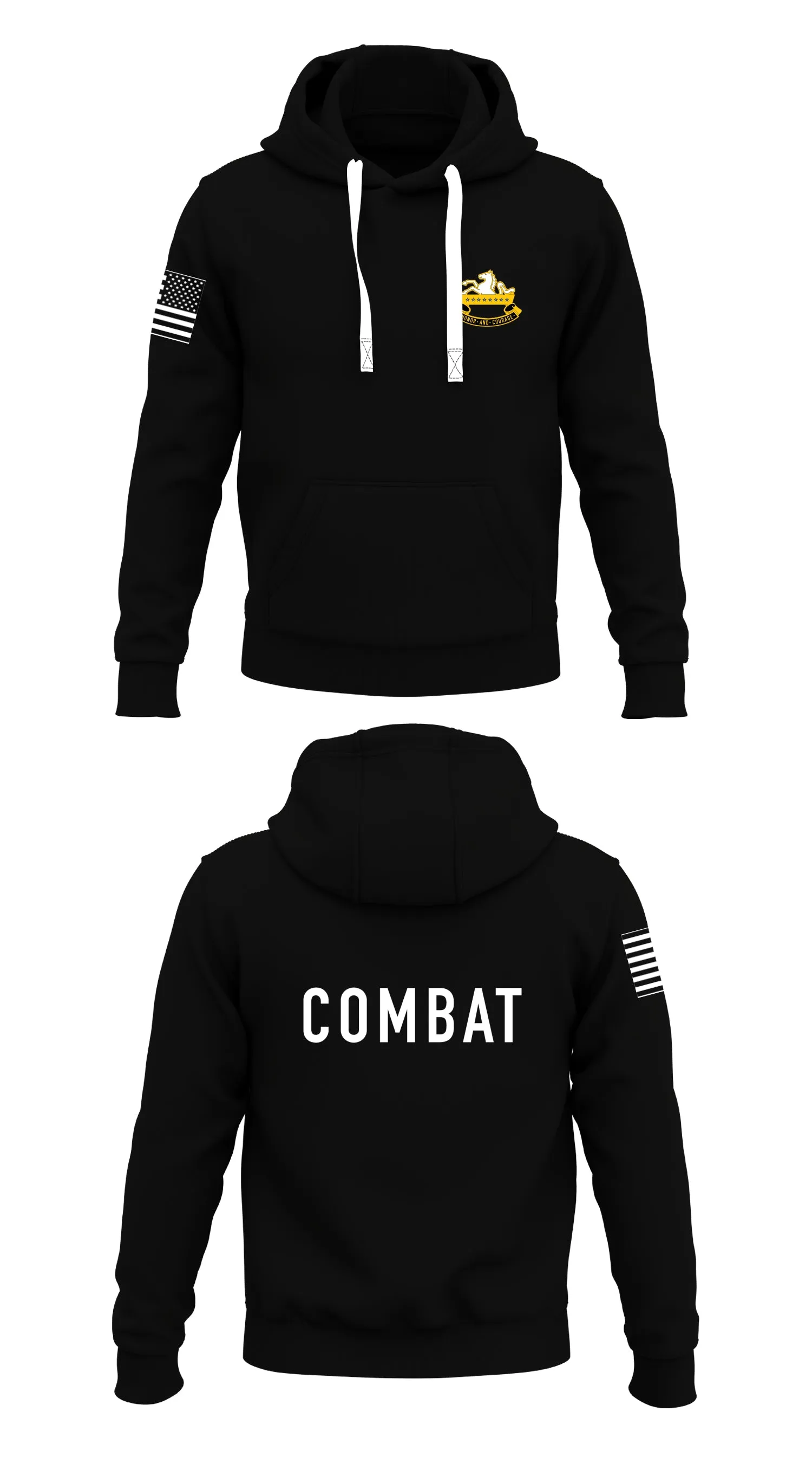 1-8 cavalry  Store 1  Core Men's Hooded Performance Sweatshirt - 98867138019