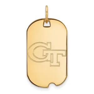 14k Gold Georgia Institute of Technology Small Dog Tag