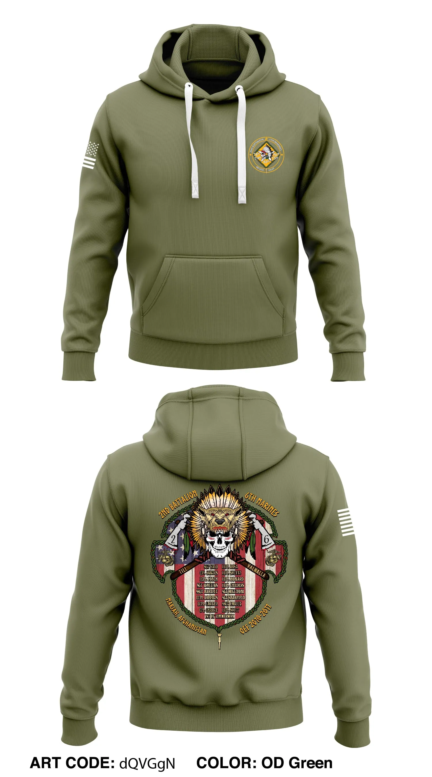 2/6 Marines Store 1 Store 3  Core Men's Hooded Performance Sweatshirt - dQVGgN