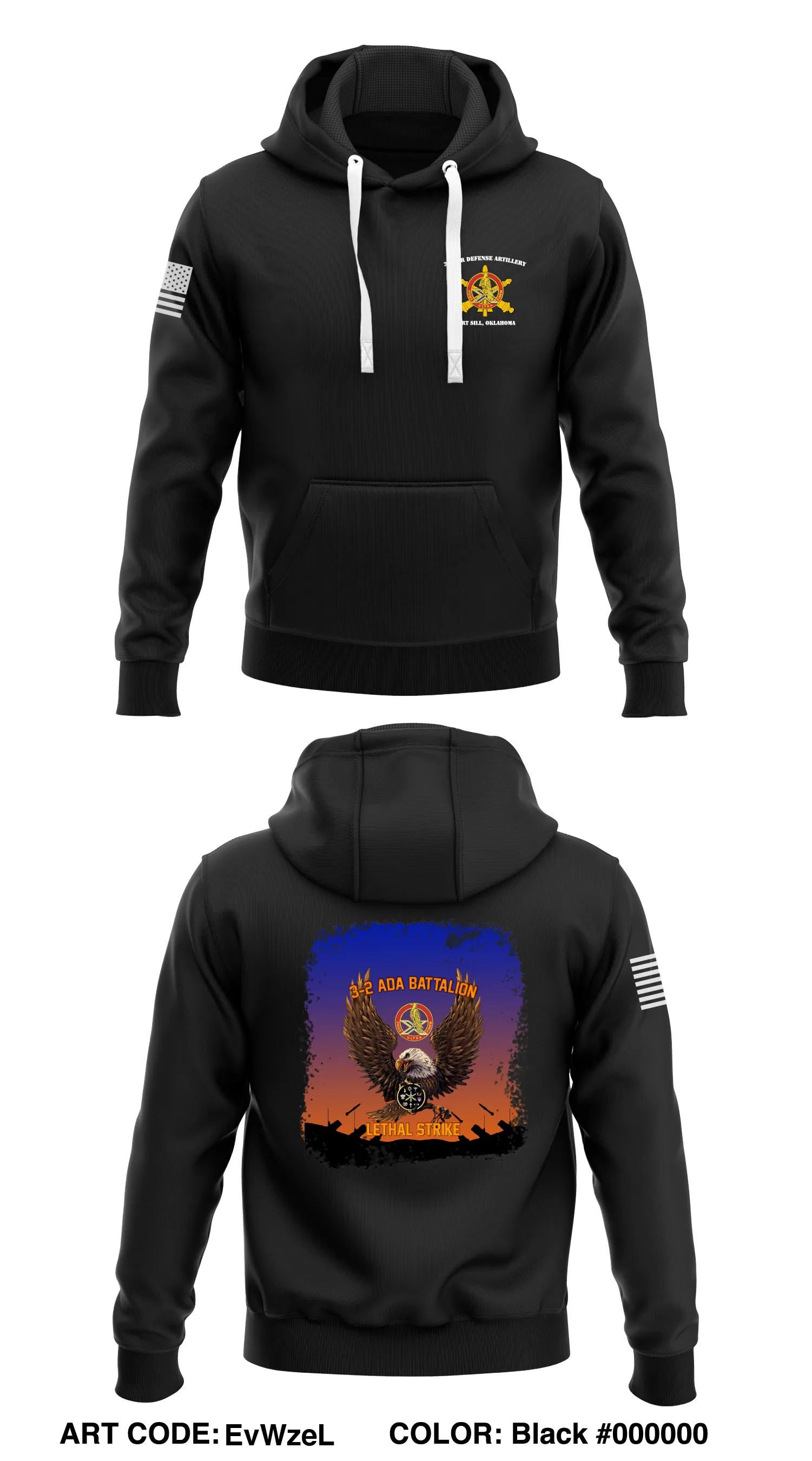 3D Battalion, 2D Air Defense Artillery  Store 1  Core Men's Hooded Performance Sweatshirt - EvWzeL