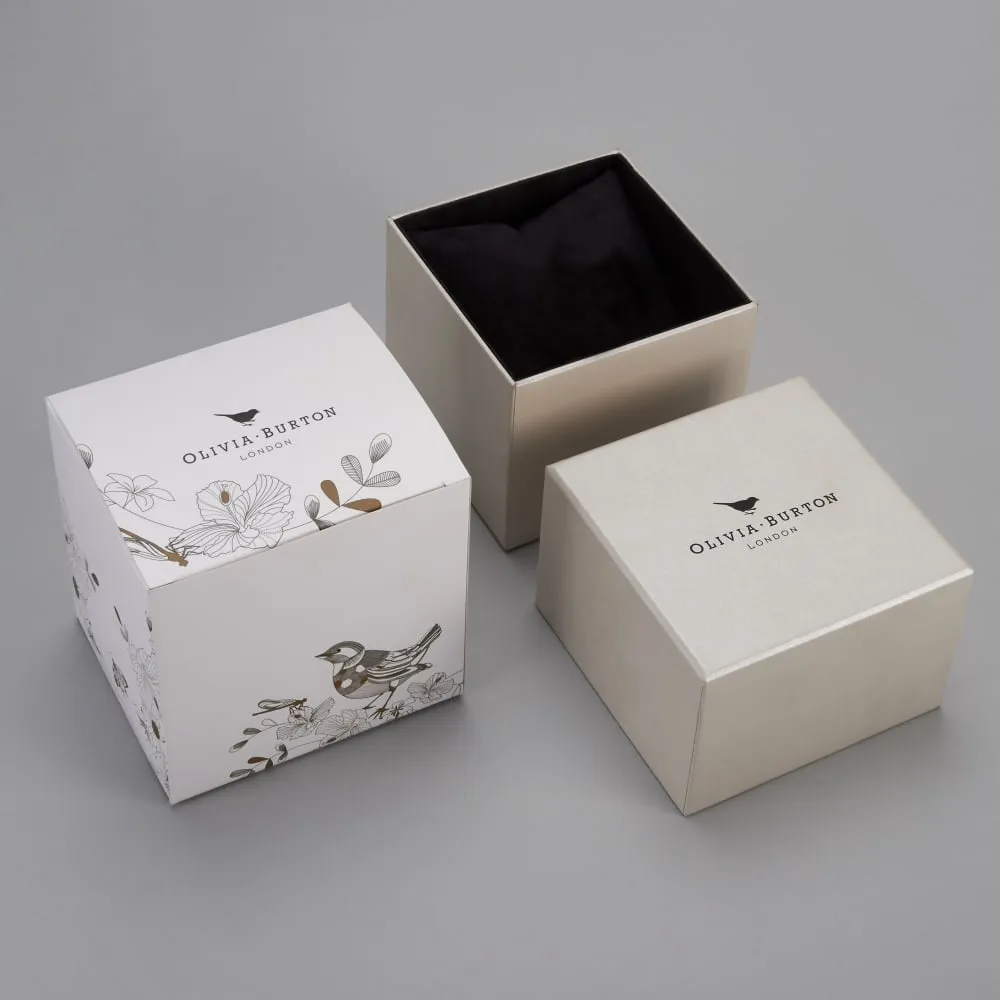 3D Bee Midi Black Dial Black and Gold Watch