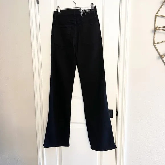 3X1 Black Adeline Split Flare Trouser/Wide Leg Jeans Sz 26 black not