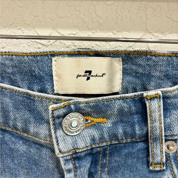 7 for all Mankind Original Bootcut Side Split Hem Jeans Size 28