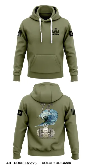 74th EOD Store 1  Core Men's Hooded Performance Sweatshirt - R2kfV5