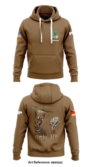 92nd MP Co -Rock Solid- Store 1  Core Men's Hooded Performance Sweatshirt - 9BWQ2G