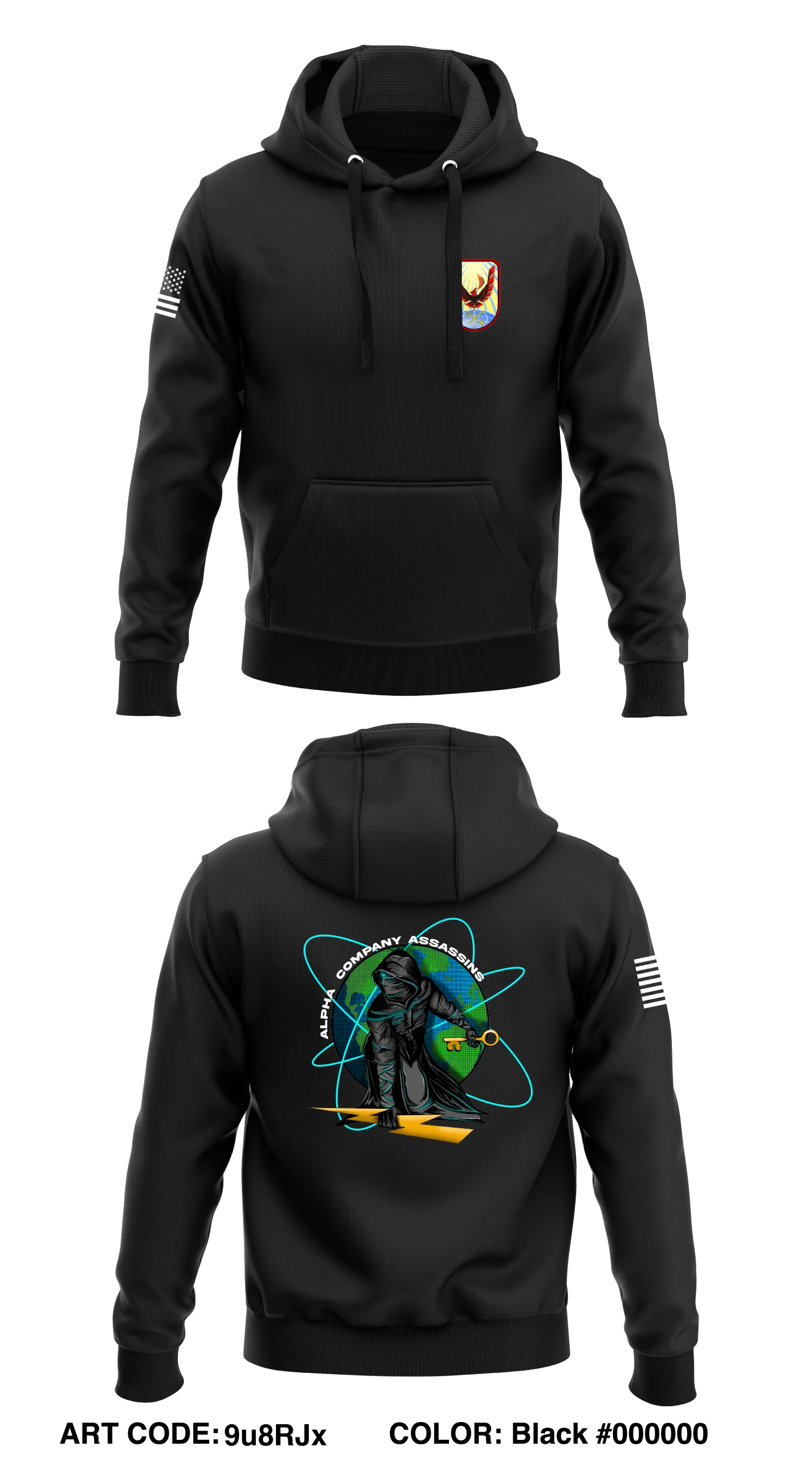 A Co, 116th PED BN  Core Men's Hooded Performance Sweatshirt - 9u8RJx