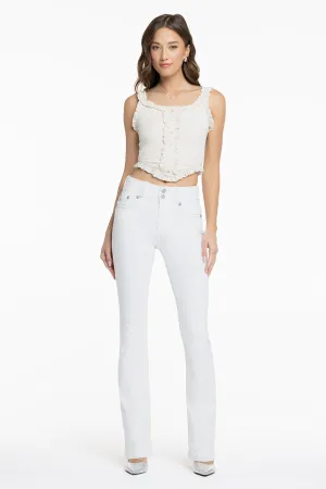 Adeline White Bootcut Jeans