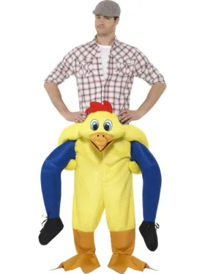 ADULT PIGGY BACK CHICKEN COSTUME