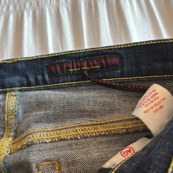 ag Adriano Goldschmied “the angel” straight leg dark wash jeans size 29