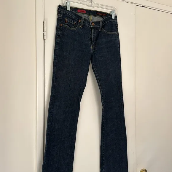 ag Adriano Goldschmied “the angel” straight leg dark wash jeans size 29