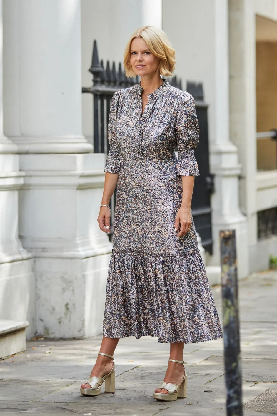 Aimee Lame Dress - Multi