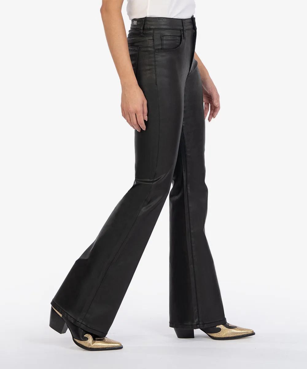 Ana Coated High Rise flare, Petite - FINAL SALE