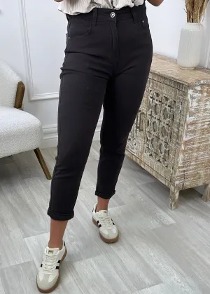 Annie Brown High Waisted Jeans