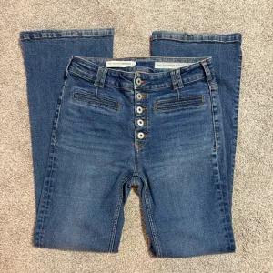 Anthropologie Pilcro High Waisted Denim Trouser Bootcut Jeans Blue Size 26