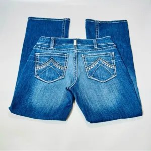 Ariat jeans Perfect Rise Bootcut jeans Dark wash western stretchy women Size 30