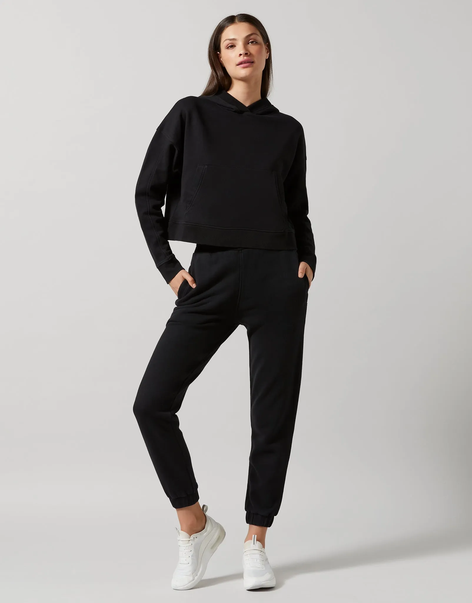 Ariella Cropped Sweater in Black