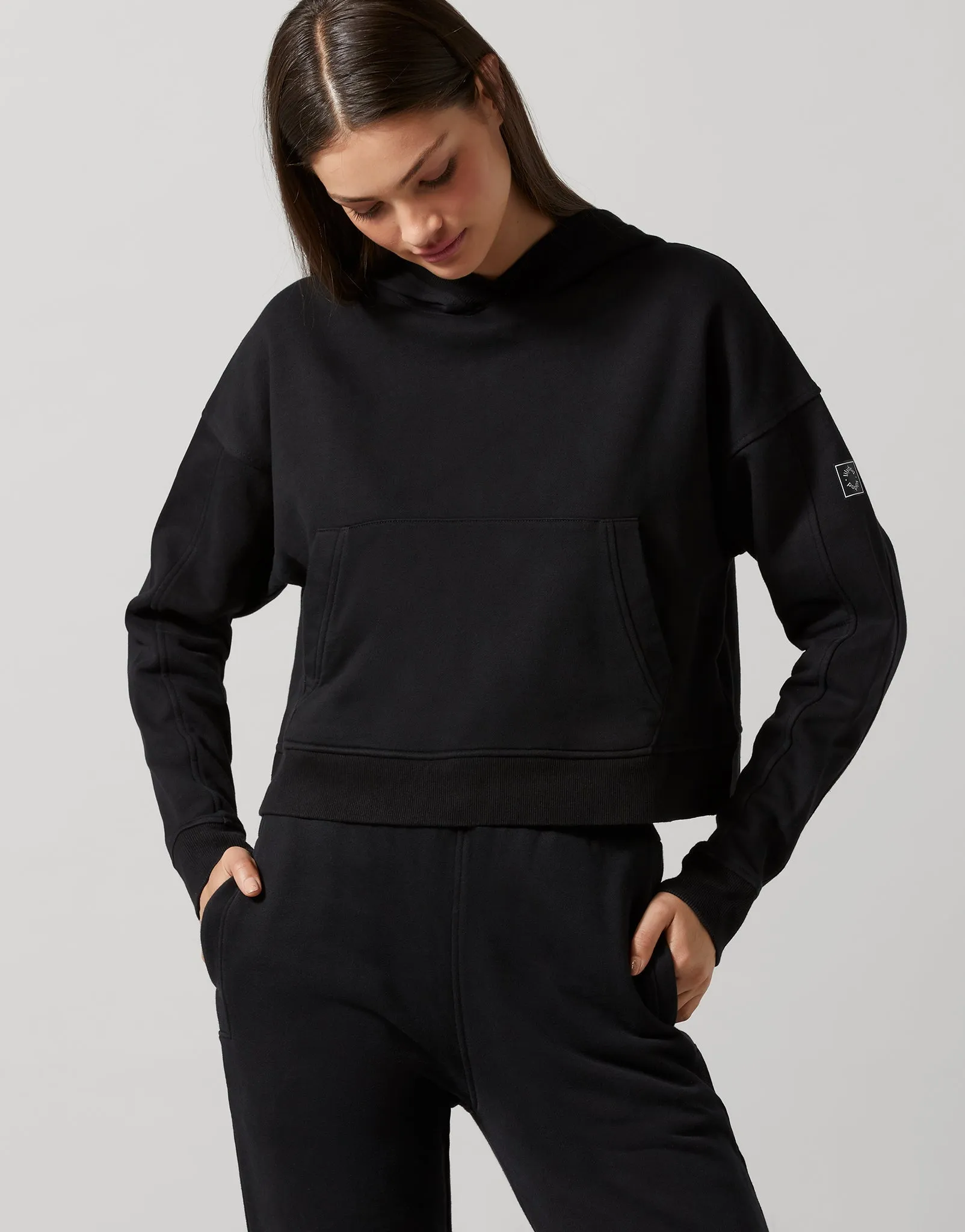 Ariella Cropped Sweater in Black