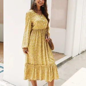 Autumn and Winter Long Sleeve Elegant Fashion Dress
