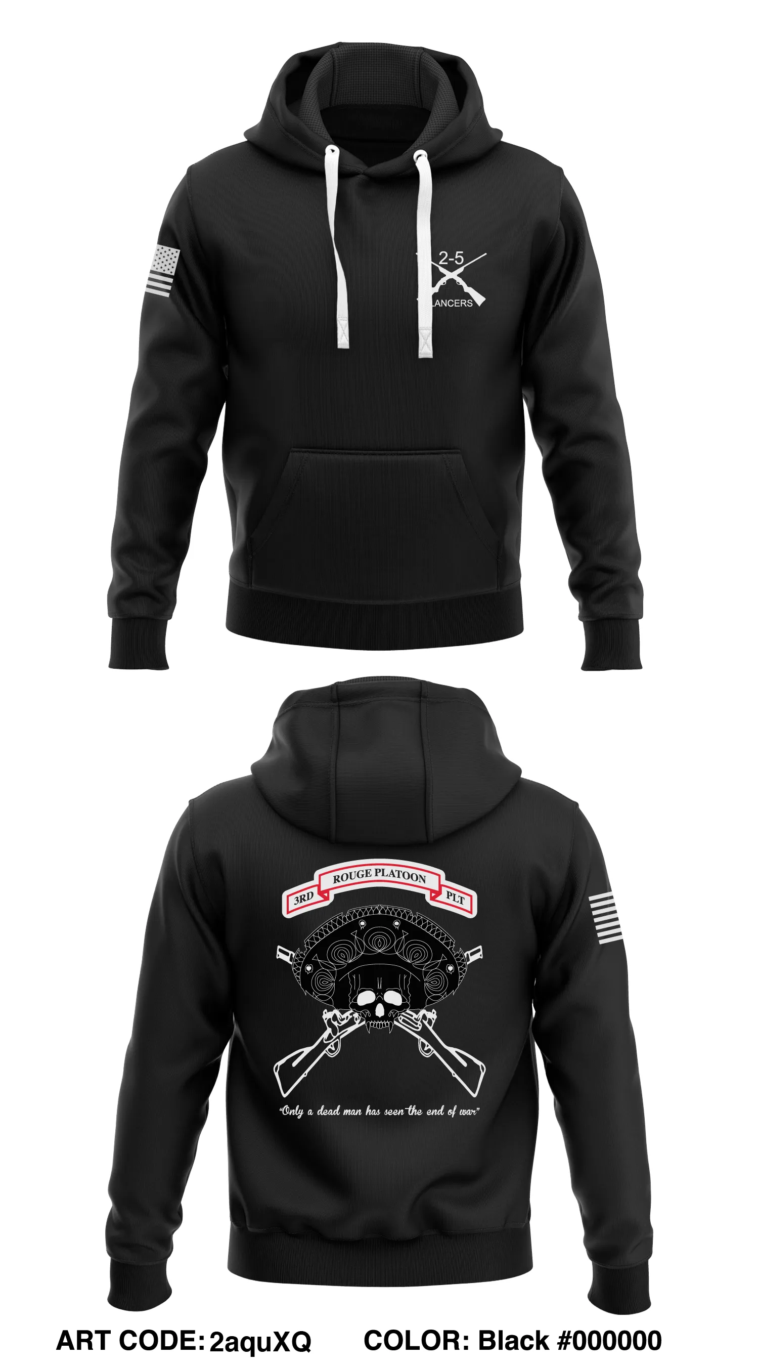B Co 2-5 CAV Lancers Store 1  Core Men's Hooded Performance Sweatshirt - 2aquXQ