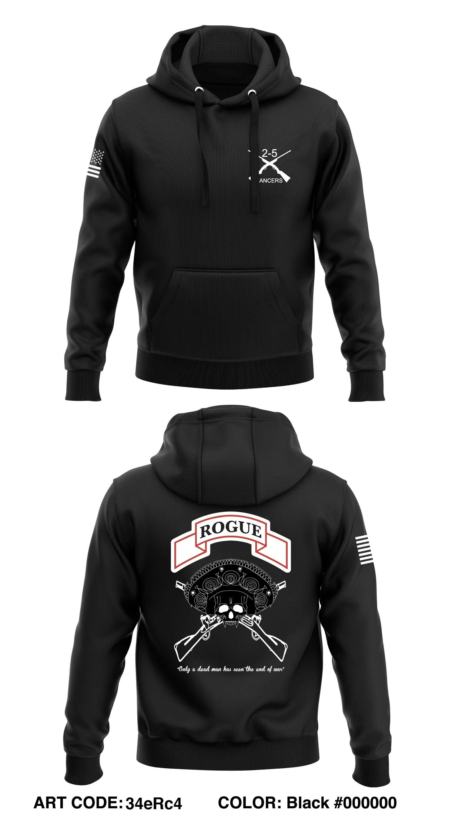 B Co 2-5 CAV Lancers Store 1  Core Men's Hooded Performance Sweatshirt - 34eRc4
