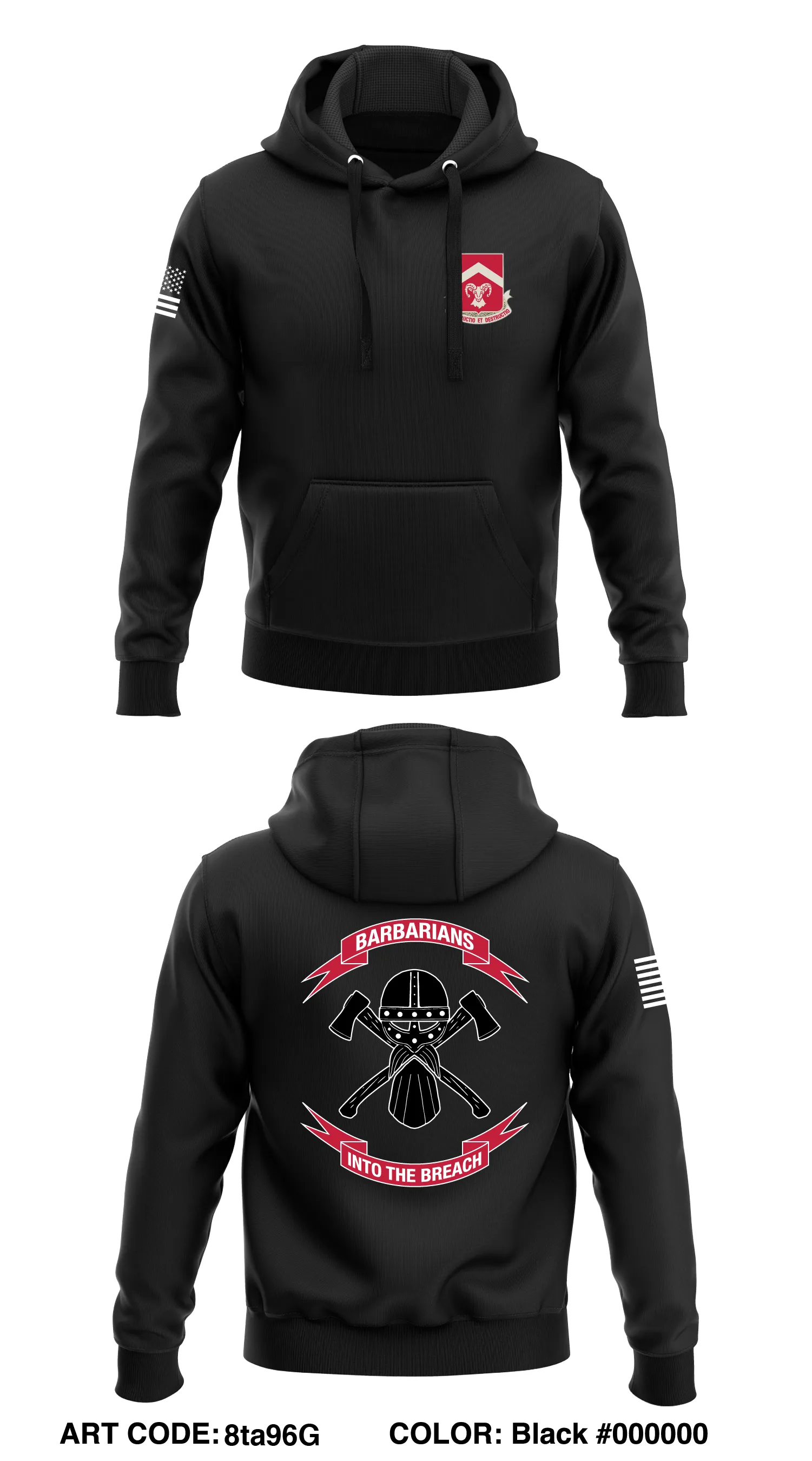 B Co, 4th BEB, 2ABCT  Core Men's Hooded Performance Sweatshirt - 8ta96G