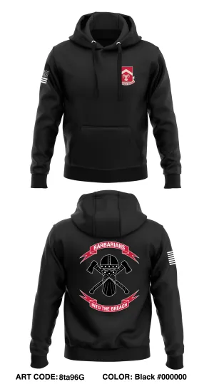 B Co, 4th BEB, 2ABCT  Core Men's Hooded Performance Sweatshirt - 8ta96G