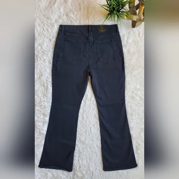 Banana Republic High Rise Y2k Bootcut Black Wash Stretch Jeans Size 33/16 RT$90