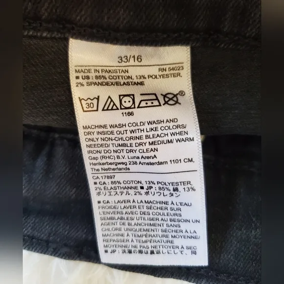 Banana Republic High Rise Y2k Bootcut Black Wash Stretch Jeans Size 33/16 RT$90