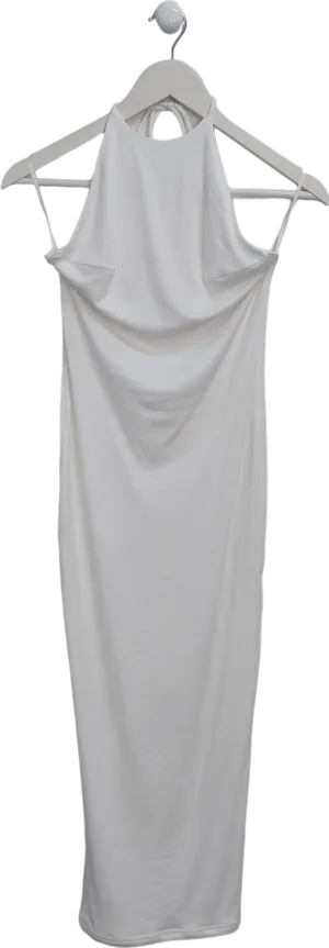 Bayse White Nakia Midi Dress UK S