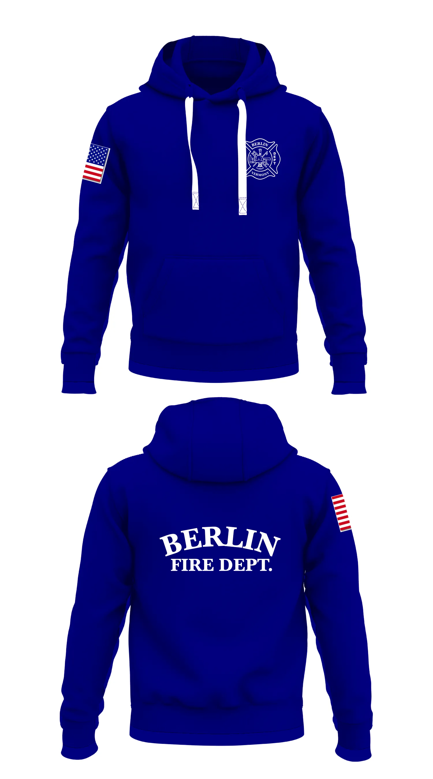 Berlin Volunteer Fire Department Store 1  Core Men's Hooded Performance Sweatshirt - 61312030249