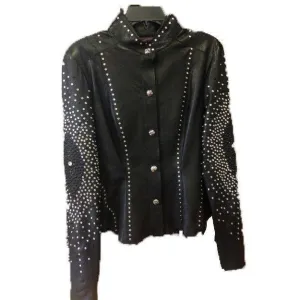 BLACK A9 JACKET W/CRYSTALS