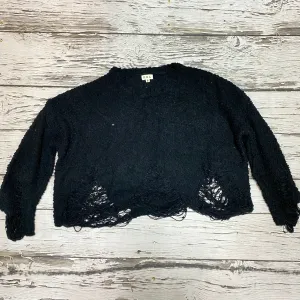 Black Distressed Sweater