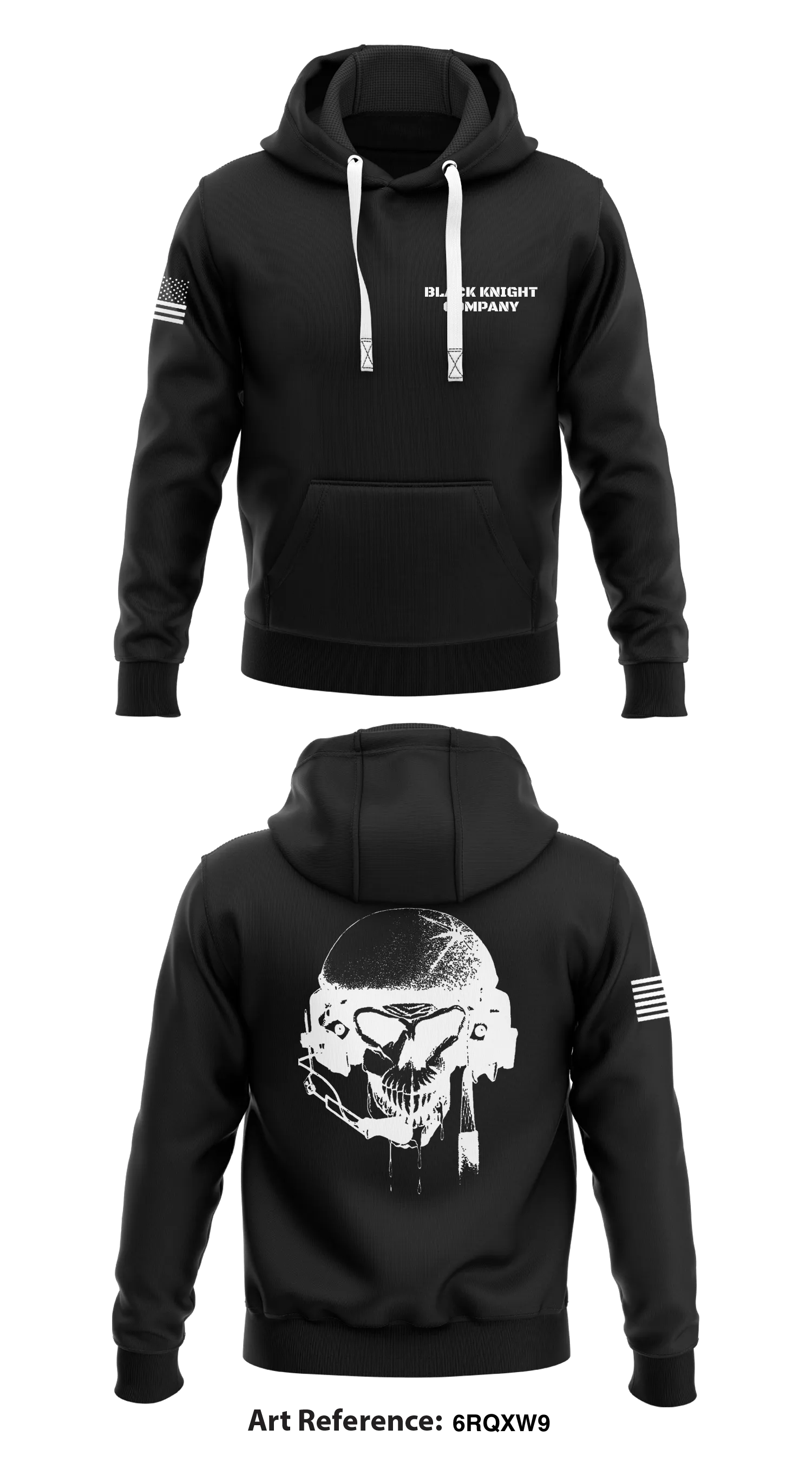Black Knight Company Store 1  Core Men's Hooded Performance Sweatshirt - 6rqXw9
