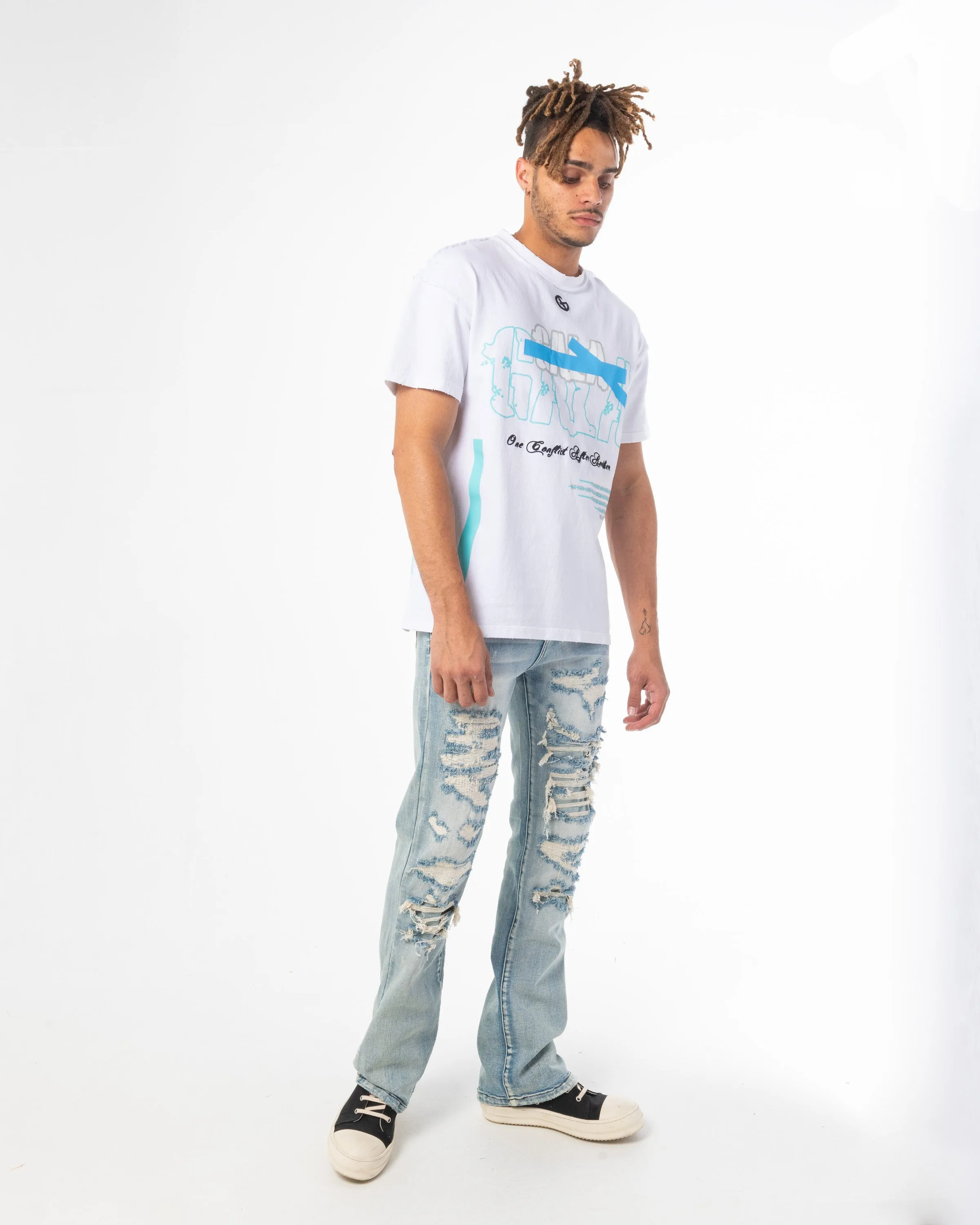 BLITZ STACKED DENIM (LIGHT STONE WASH)