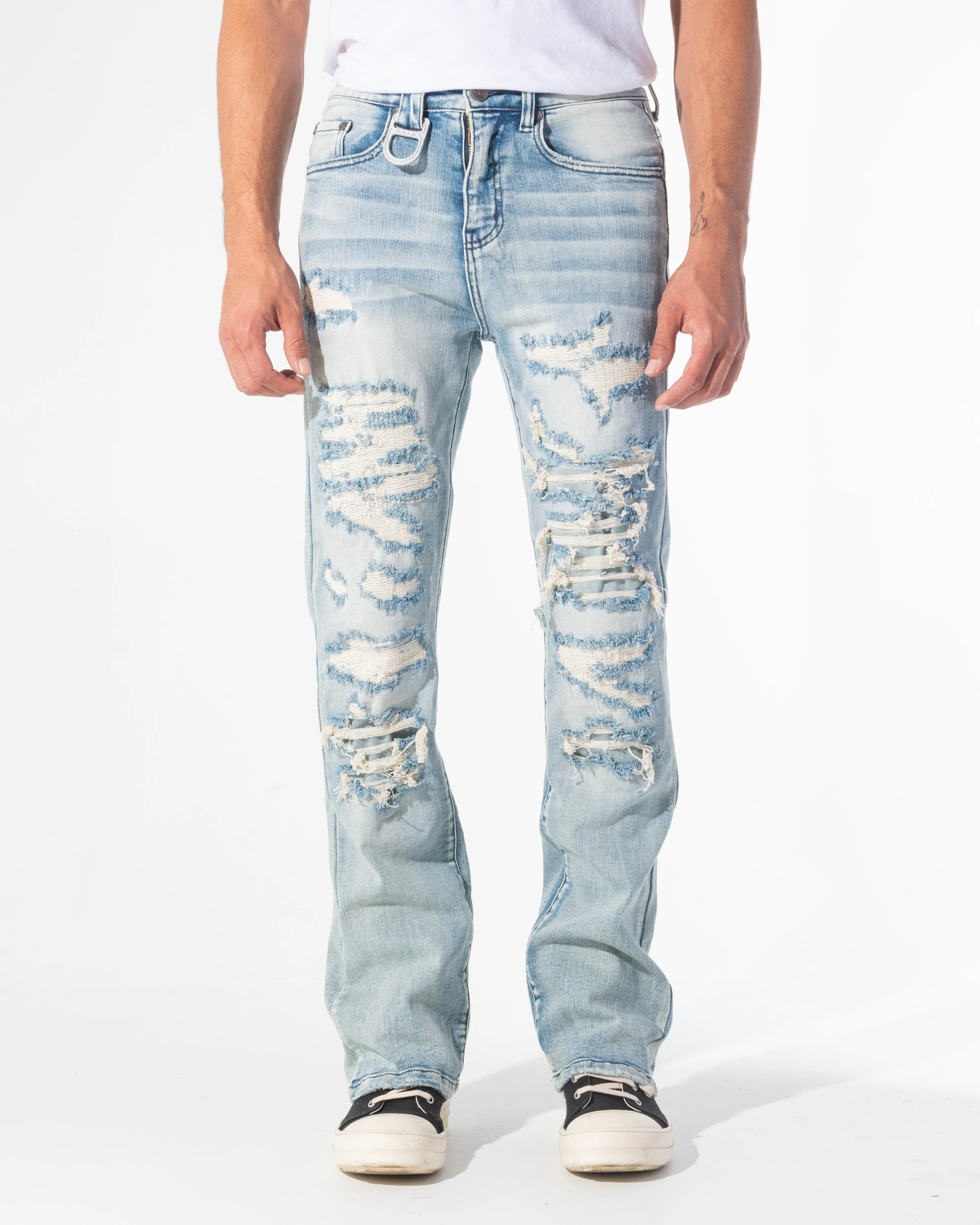 BLITZ STACKED DENIM (LIGHT STONE WASH)