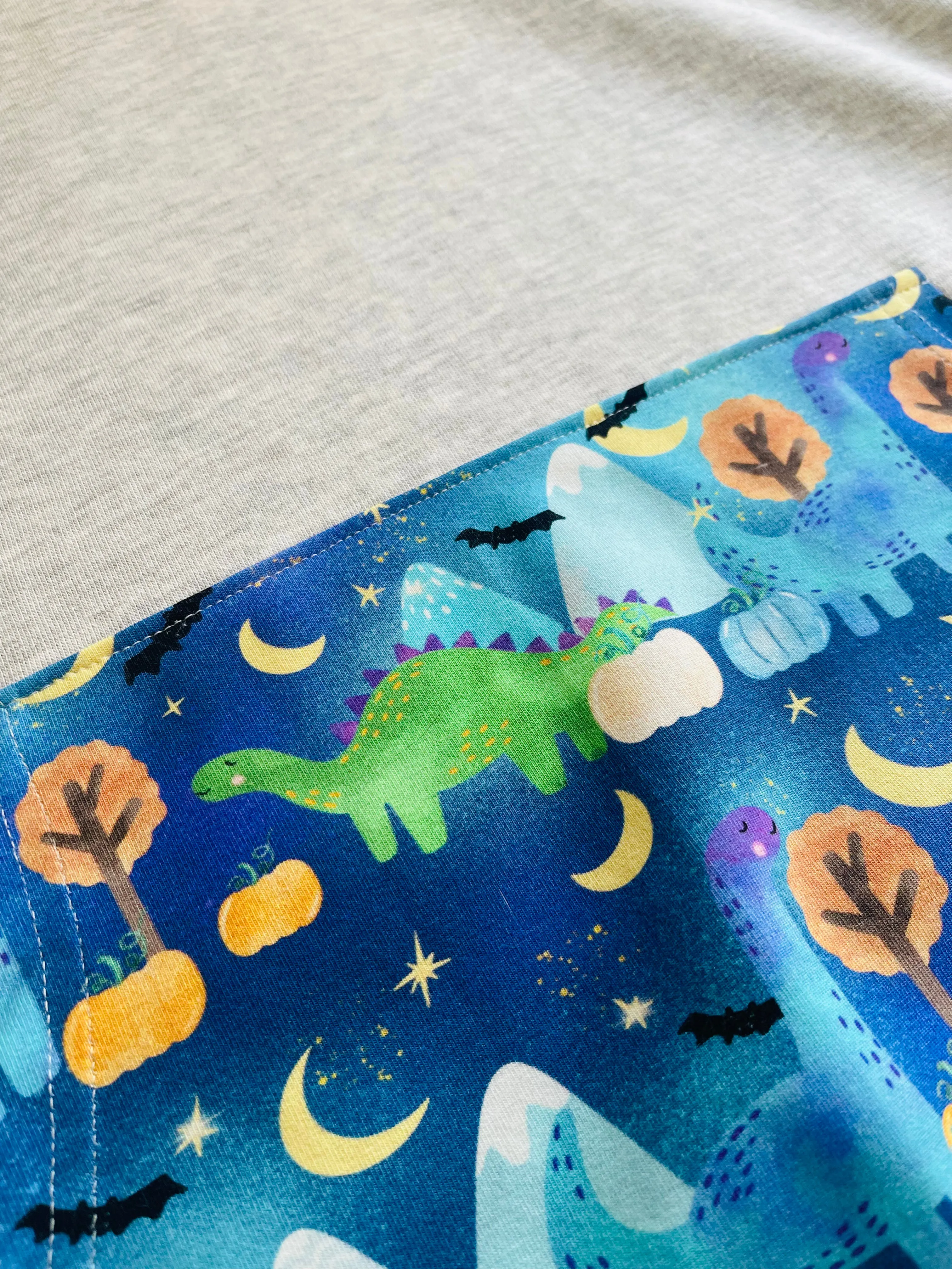 Blue Dinosaur Hoodie - Age 11