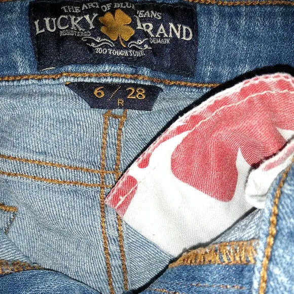 BOGO Lucky Brand Embroidered Flowers Hippie BootCut Stretch Jeans Floral Boot 6