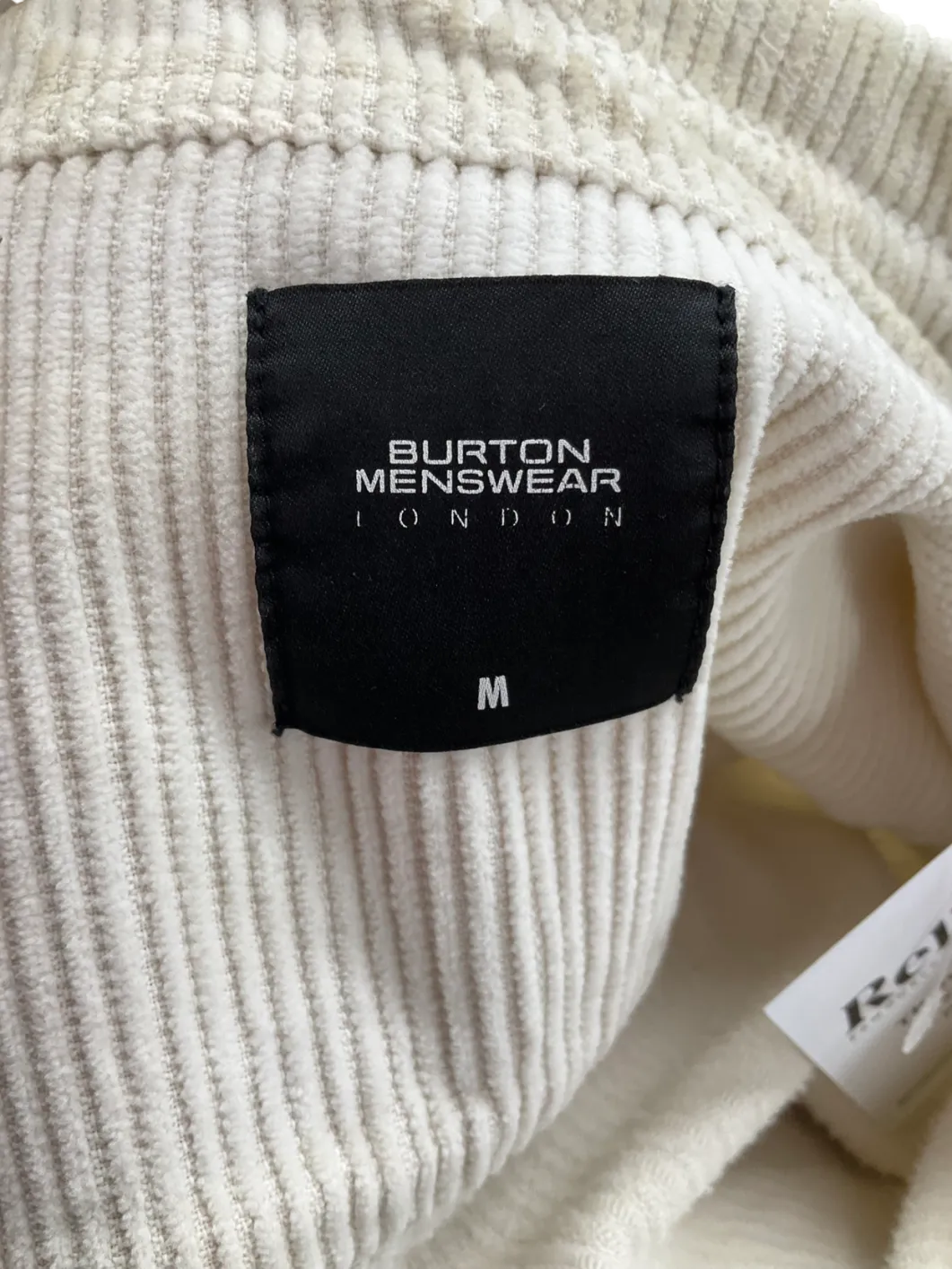 Burton White Cotton Workwear Jacket UK M