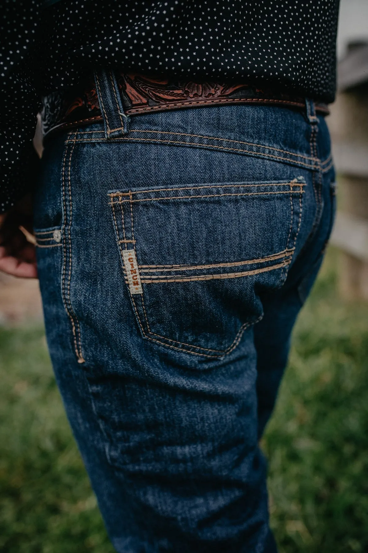 'Carter 2.0' Medium Stonewash 100% Cotton CINCH Jean
