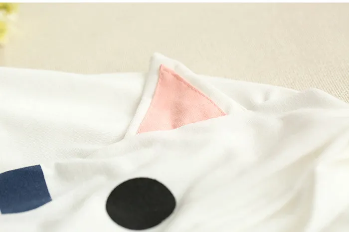 Cat Pattern Hooded T-Shirt