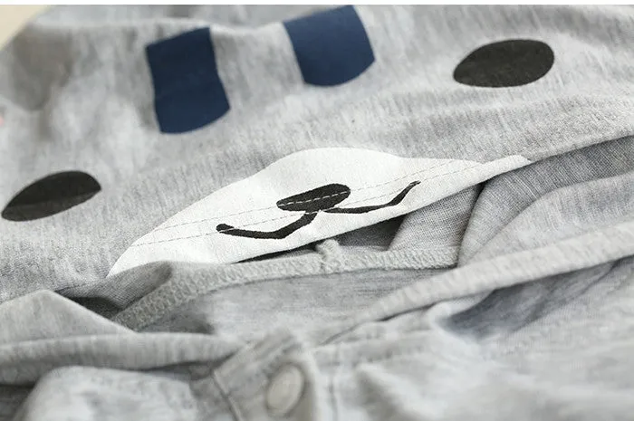 Cat Pattern Hooded T-Shirt