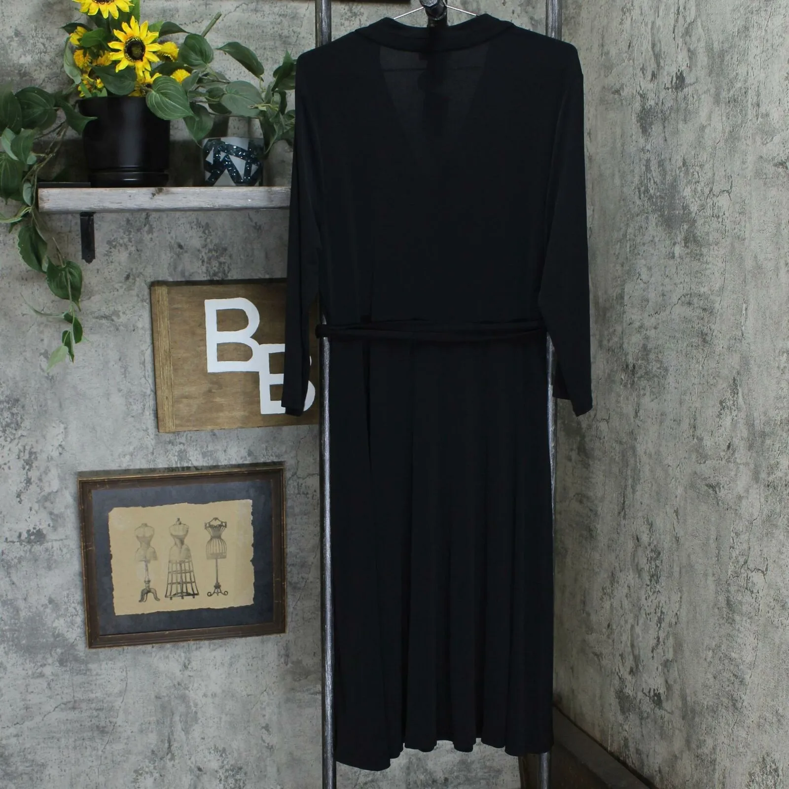 Charter Club Women's 3/4-Sleeve V-Neck Midi Dress