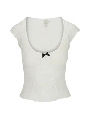 Chérie Babydoll Top │ Ivory Lace