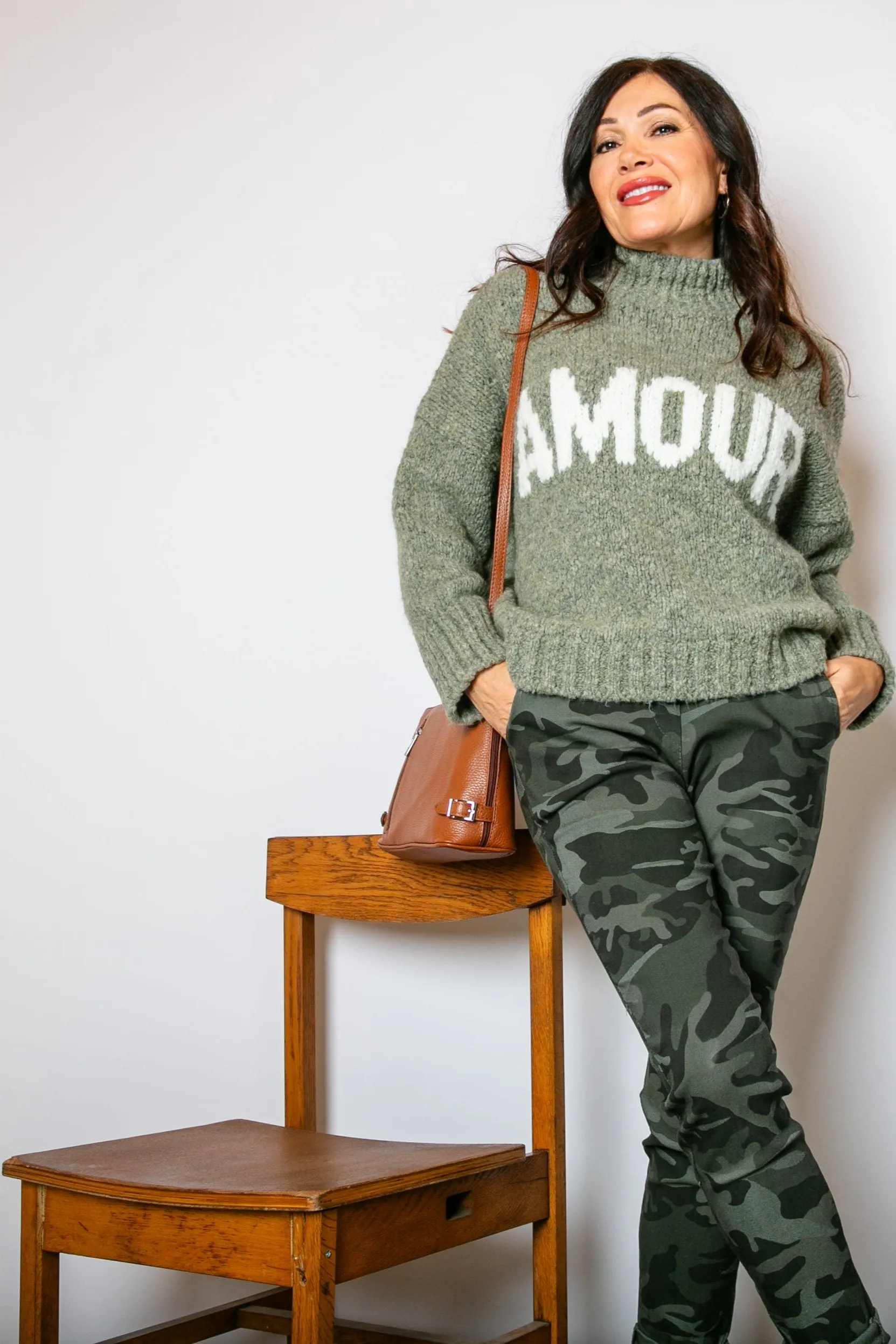 Chunky Slogan Jumper