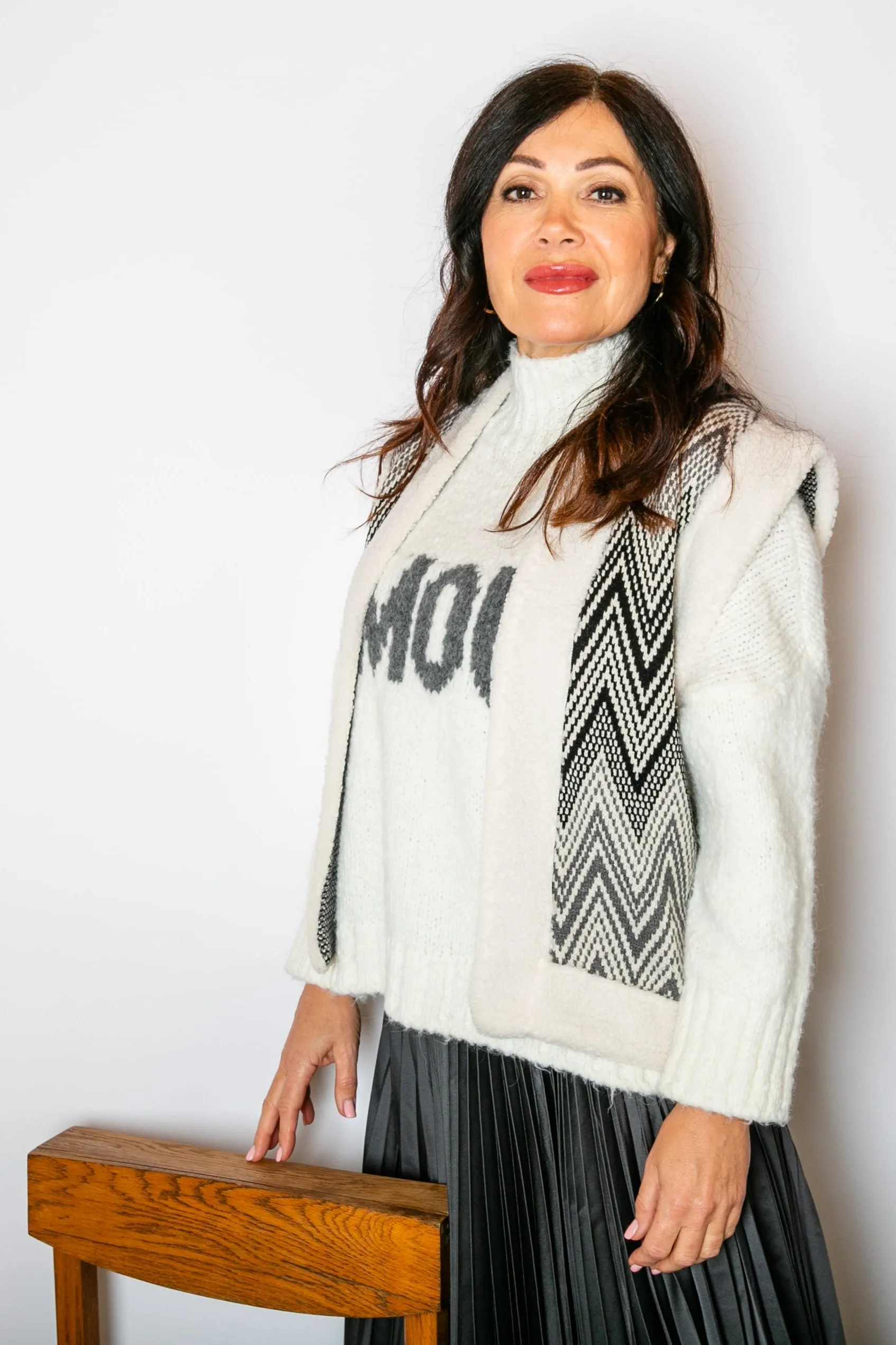 Chunky Slogan Jumper