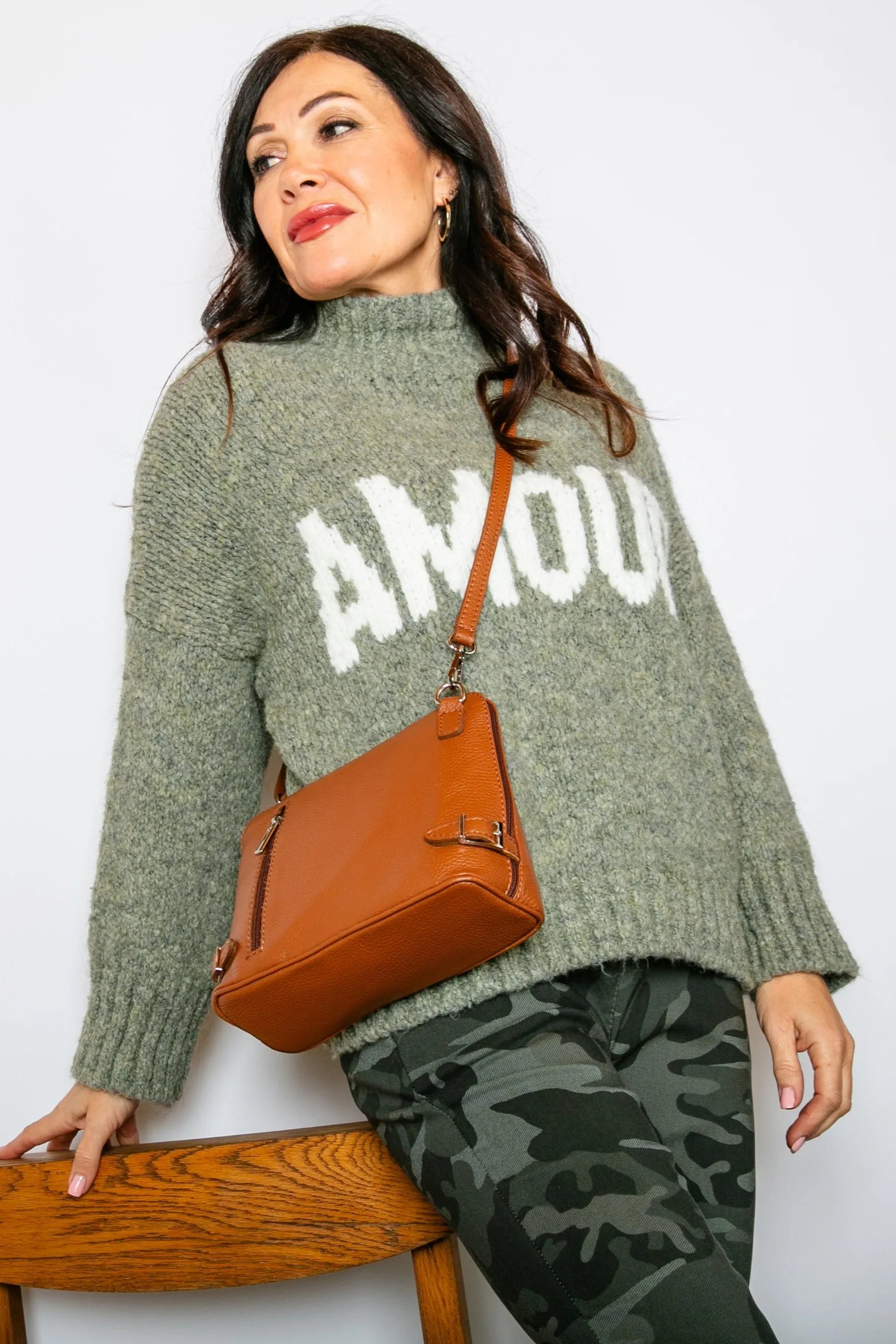 Chunky Slogan Jumper