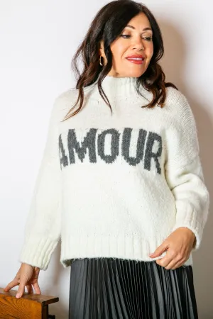 Chunky Slogan Jumper