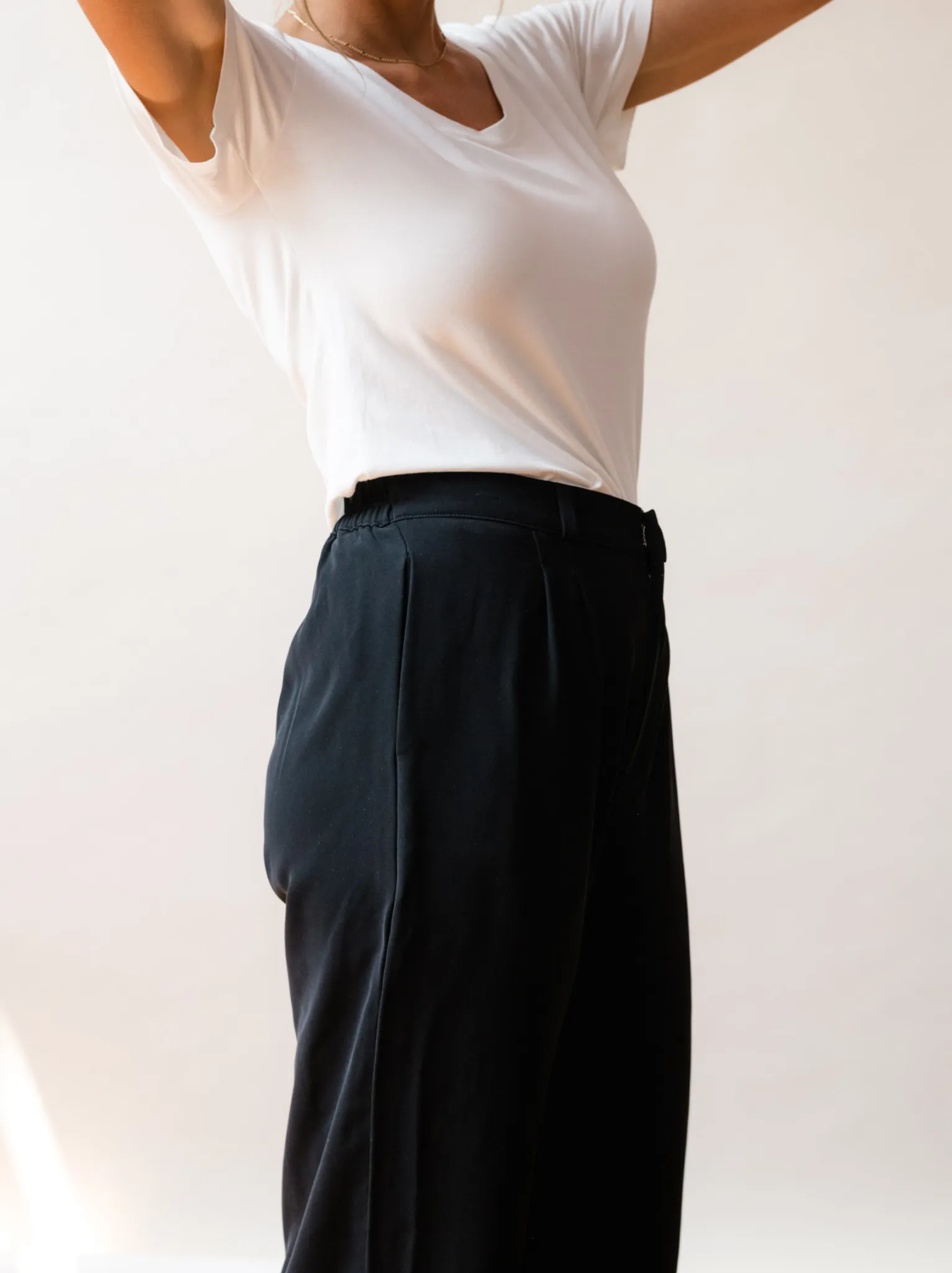 Claire Crepe Wide Leg Pant