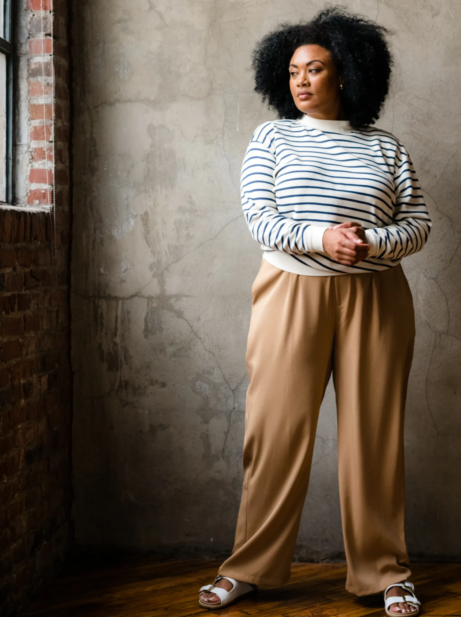 Claire Crepe Wide Leg Pant