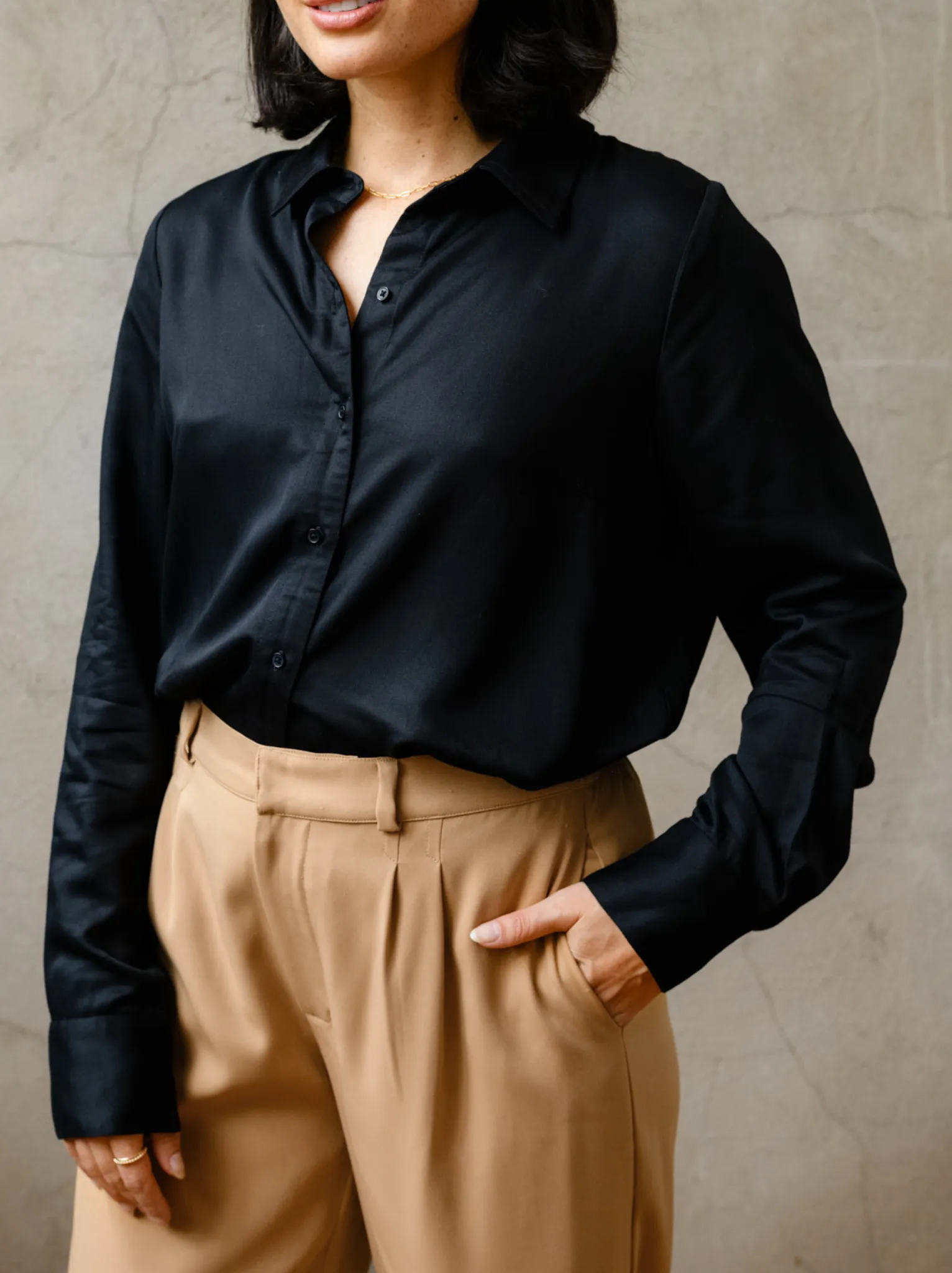 Claire Crepe Wide Leg Pant